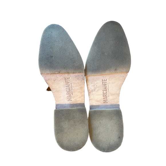 Marciante & Co EUC The Marie Leather Flat Cognac Brown Handmade Shoe Size 9 - Picture 7 of 10